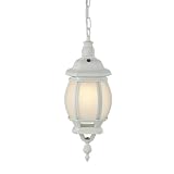 Royce Outdoor White Convertible Lantern with Frosted Globe #RLC028SMES-40