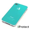 iprotect ORIGINAL Premium Hardcase für Apple Iphone 4 / 4S / 4 S türkis / grün-blau