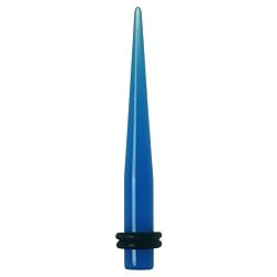 2 Gauge Blue Acrylic Taper