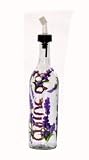 Review ArtisanStreet  / ArtisanStreet's Clear Glass Lavender Oil Bottle. Hand Painted with Delicate Lavender Design. Features Open & Close Spout. Made to Order, Signed by Artisan.
