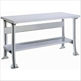 Lyon Workspace Products 2 Work Bench with Stringer and Shelf: 60' W x 34' D
