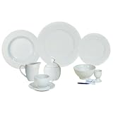 ARTE VIVA 14795 Kaffee und Tafelservice Massimo Piu, 51-teilig, Porzellan, rund, wei�, Design by Matteo Fabrinivon "Arte Viva"
