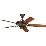 54 Thomasville Meeting Street Ceiling Fan in Roasted Java Finish: Roasted Java with Tuscan Oak Blades