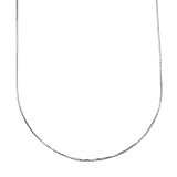 14k White Gold .50mm Box Chain Necklace, 18