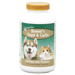 NaturVet Brewer's Yeast and Garlic Tablets For Dogs and Cats