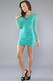 Motel The Goldie Dress in Soft Jade,Dresses for Women, Medium,Green