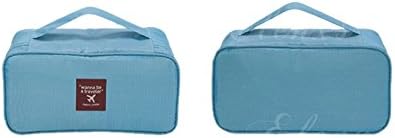 Dianpo New Waterproof Multi-Functional Travel Organizer Handbag Cosmetic Make-up Bag Underwear Bra Storage Bag Pouch,Blue