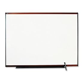 Quartet TE544LC Quartet Total Erase Marker Board, 48 x 36, White, Cherry Frame by Quartet