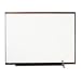 Quartet TE544LC Quartet Total Erase Marker Board, 48 x 36, White, Cherry Frame