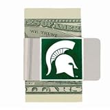 Set of 3 Michigan State Spartans Large Money Clip/Card Holder - NCAA College Athletics Fan Shop Sports Team Merchandise