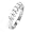 CZ Silver Engagement Ring - size 6