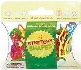 Pack of 24 NATURE TRAIL Stretchy Shapes:Silicone Rubber Bands