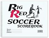 Big Red Detailed Soccer Scorebook - 24 Matches