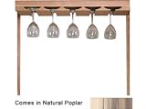 Wine Cellar Innovations Designer Series Collection Natural Poplar Glass Rack 2x27x13-in.