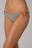 Trina Turk Deco Palms Buckle Side Hipster Bottom - Taupe - 6