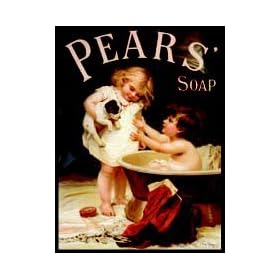 Pears Soap - Puppy Bath Time - Mini Metal Wall Sign