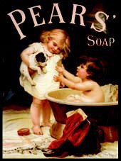 Pears Soap - Puppy Bath Time - Mini Metal Wall Sign