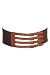 Torrid Plus Size Brown Combo Four Buckle Wide Stretch Belt