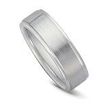 14k White Gold Men's Weding Band, 7mm