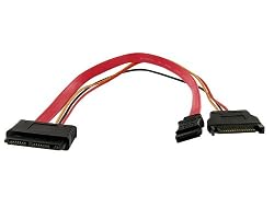 StarTech.com Micro SATA to SATA with SATA Power Adapter Cable - 12 Inch (MCSATAF12S)