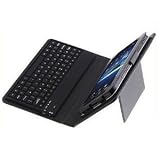 GTMax Leather Housing Case Cover Built-in Bluetooth Keyboard with stand + USB Cable for Samsung Galaxy Tablet Tab P1000 T849 I800