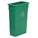 Continental Wall Hugger LLDPE Recycling Receptacle with Handles, Rectangular