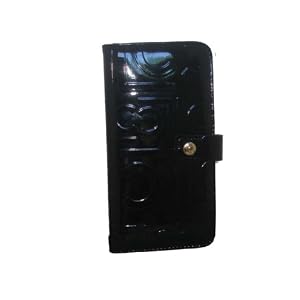 Liz Claiborne SS Heritage Black Checkbook Cover With Credit Card Slots Wallet