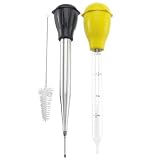 HIC Baster Set with Stainless Steel Baster, Cleaning Brush and Injector Needle by 