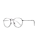 AZORB Round Clear Lens Glasses Circle Non-prescription Eyeglasses Metal Frame (Copper, 50)