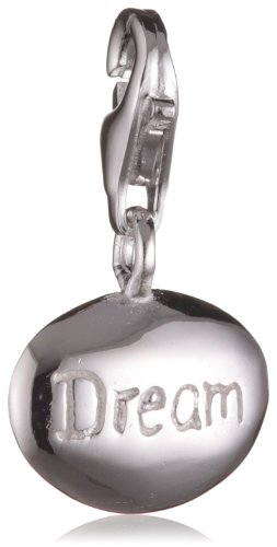Vinani Damen-Charm gl&auml;nzendes Oval Schriftzug Dream 925 Sterlingsilber HDM Preisvergleich