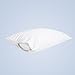 Cool Shield No Allergy Waterproof Pillow Protector (1) - Breathable Cotton Terry Zippered Encasement Protects Against Dust Mites, Allergens, Bacteria, Mold and Fluids - Machine Washable - Size: Standard
