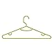 Honey-Can-Do HNG-03587 Plastic Tubular Hangers with Hanging Hooks, 15-Pack, Lime