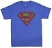 Search : Superman Distressed Symbol Logo Royal Blue T-shirt