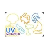 Silly Bandz Beach Shapes - 24 Pack Uv (Ultra Violet) Activated Selected Bandz That Change Colors in the Sunlight + Free Necklace