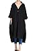 Mordenmiss Women's New Hi-Low Hem Plus Size Dresses with Pockets L-Black