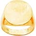 14K Gold Mens Signet Ring Sz 10