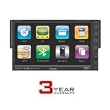 Farenheit EXTID702NR Single DIN A/V Source Unit w/ Detachable 7” TFT-LCD Touch Screen with Navigation Input