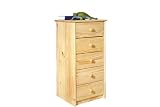 Links 30400050 YORK Nachtkommode 42x40x88 cm 5 Schubladen