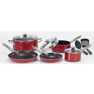 10 Pc Red Cookset