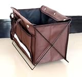 Bluecell Brown Magzine/Remote Control/Newspaper Organizer + Free Bluecell Cable Tie