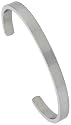 6" Plain Surgical Steel Cuff Bangle 1/4" (6 mm) wide