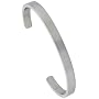 6" Plain Surgical Steel Cuff Bangle 1/4" (6 mm) wide