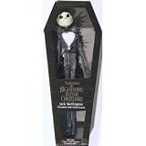 Nightmare Before Christmas Jack Skellington Poseable Doll with Sound in Coffin