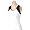Womens Balle de Match Racer-Yip Tank-White/Black (X-Small)