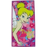 Beach Towel - Peter Pan's Tinkerbell purple
