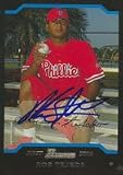 Rob Tejeda, Philadelphia Phillies Autographed Card
