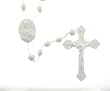 White Rosary - 17'' in Length - IMPORTED FROM ITALY