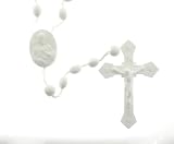 White Rosary - 17'' in Length - IMPORTED FROM ITALY