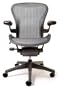 Aeron Chair by Herman Miller - Official Retailer - Basic - Graphite Frame - Nickel Classic Size C (Large)