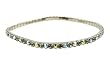 Anklet - A4 - Swarovski (tm) Crystal - Stretch ~ Black Diamond AB